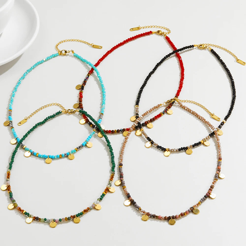 Ziora Colorful Beaded Bohemian Necklace