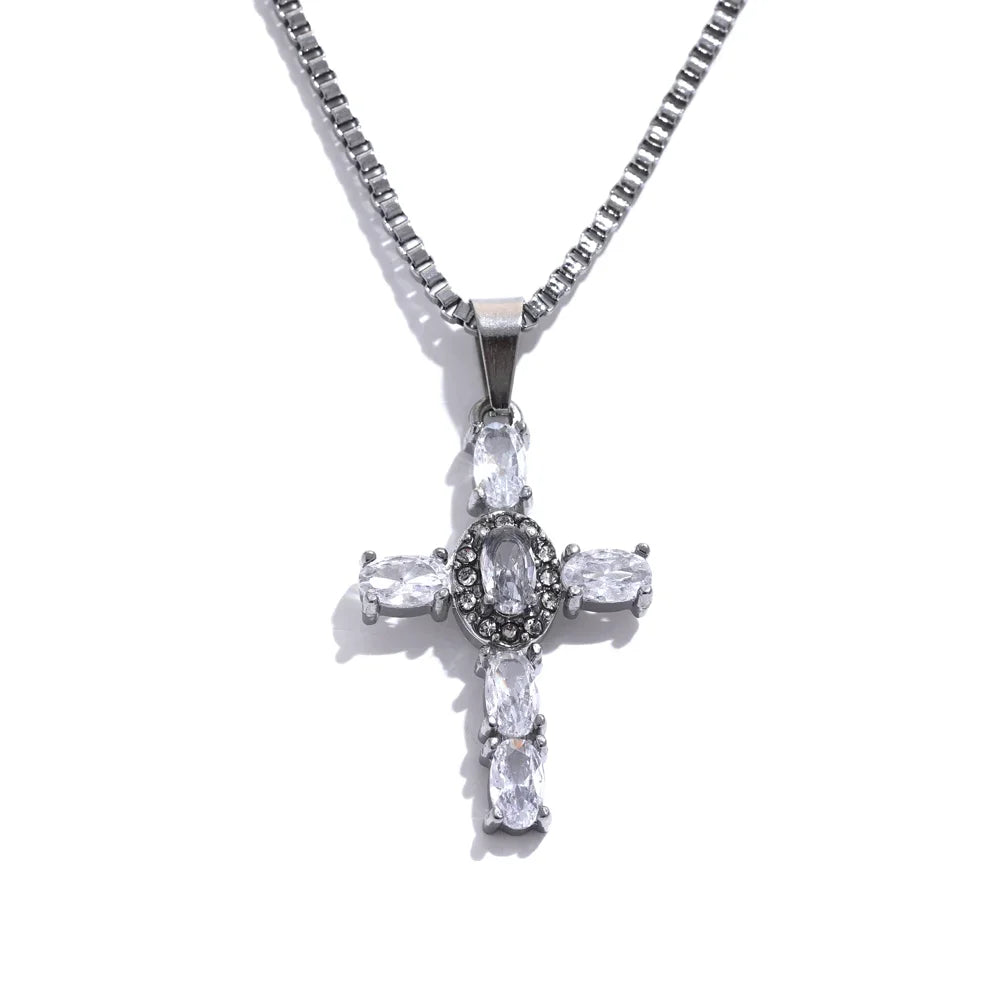Ziora Colorful Cross Necklace