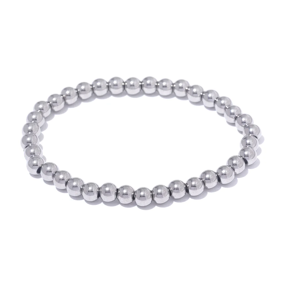 Ziora Stainless Steel Beaded Bracelet